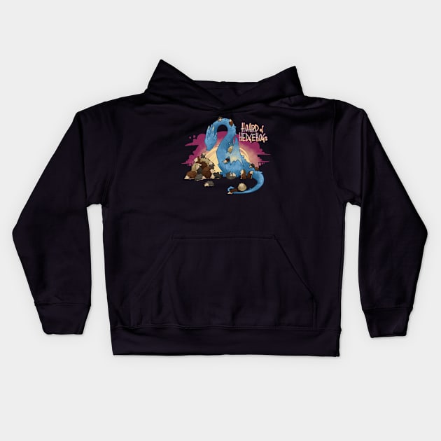 Hoard of hedgehogs Kids Hoodie by ArryDesign